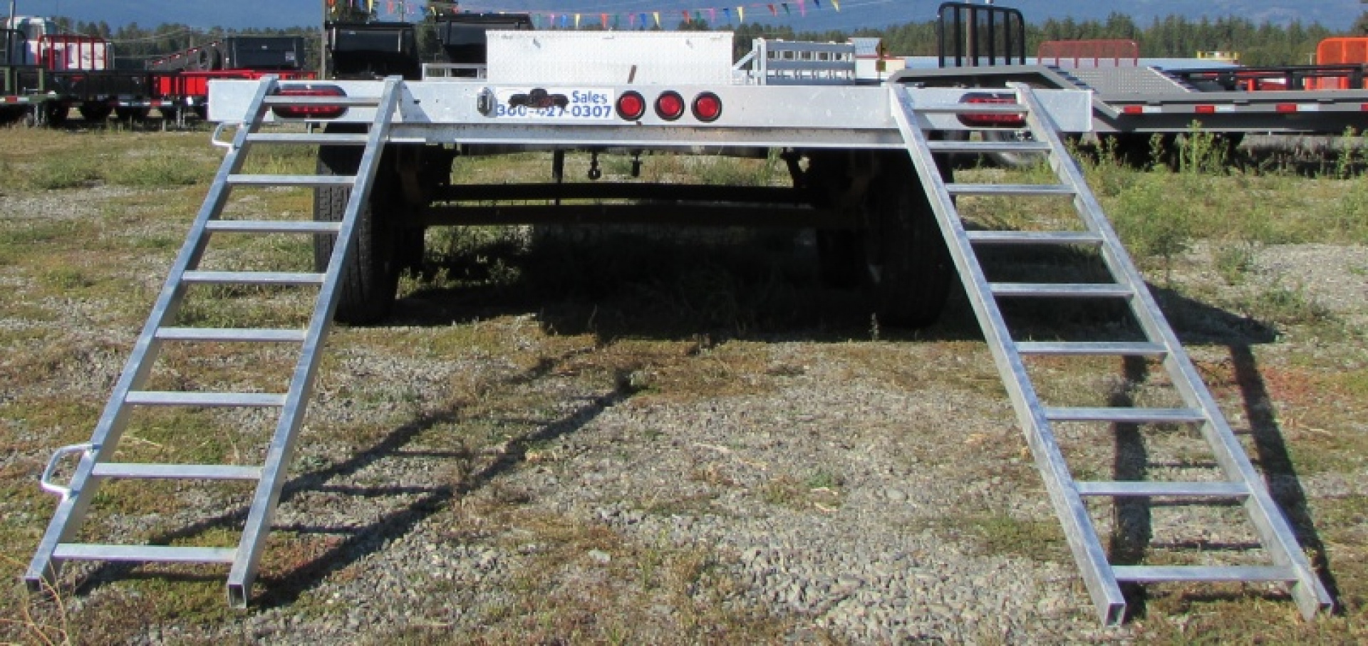 Used 2010 C&B Trailers A-ATV7X14 TA Flatbed Trailer