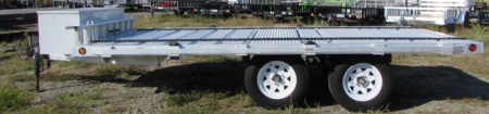 Used 2010 C&B Trailers A-ATV7X14 TA Flatbed Trailer