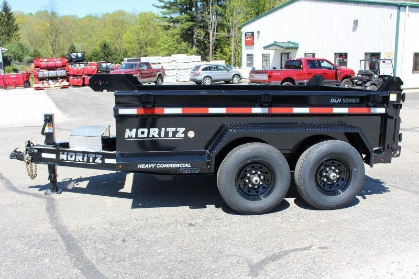 New 2025 Moritz 6'10" x 10' Heavy Commercial DLH Series Dump Trailer - 12000# GVW