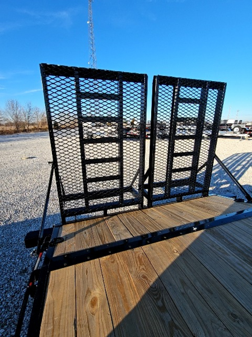 New 2026 Sure-Trac 7 x 20 (18+2) 14K Equipment Trailer w/ Split Ramps