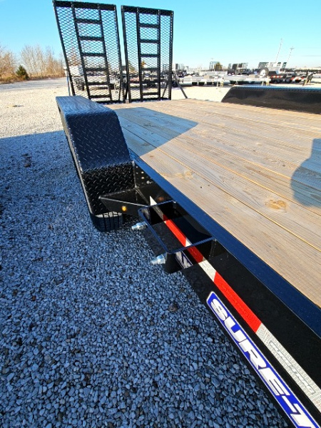 New 2026 Sure-Trac 7 x 20 (18+2) 14K Equipment Trailer w/ Split Ramps