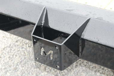 New 2026 Moritz ELBH 7' x 18' Low Pro - Split Mesh Ramps- Equipment Trailer - 14000# GVW