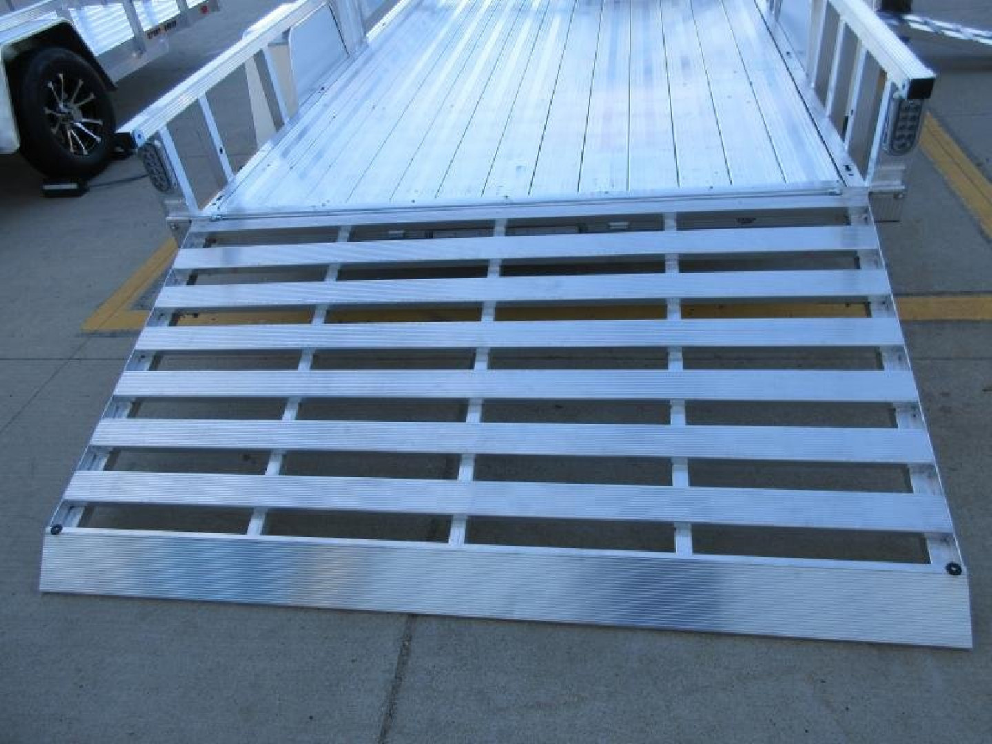 New 2026 Sport Haven 7'X12' DELUXE ALUMINUM W/ATV RAMP SIDES ATV Trailer