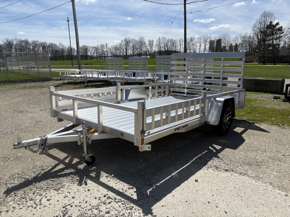 New 2026 Sport Haven 7'X12' DELUXE ALUMINUM W/ATV RAMP SIDES Utility Trailer