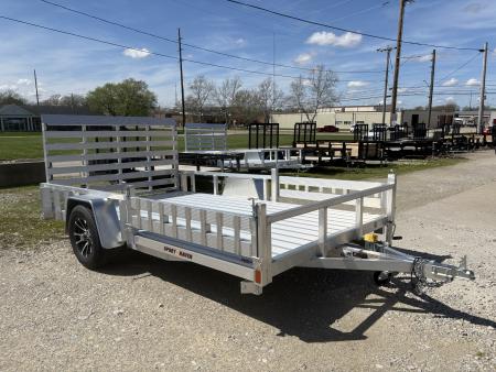 New 2026 Sport Haven 7'X12' DELUXE ALUMINUM W/ATV RAMP SIDES Utility Trailer