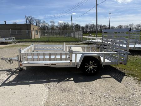 New 2026 Sport Haven 7'X12' DELUXE ALUMINUM W/ATV RAMP SIDES Utility Trailer