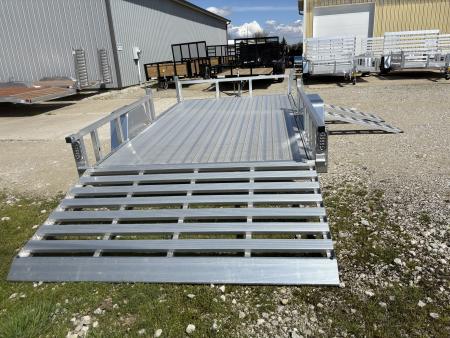 New 2026 Sport Haven 7'X12' DELUXE ALUMINUM W/ATV RAMP SIDES Utility Trailer