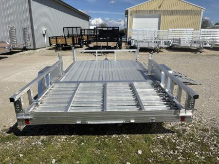 New 2026 Sport Haven 7'X12' DELUXE ALUMINUM W/ATV RAMP SIDES Utility Trailer