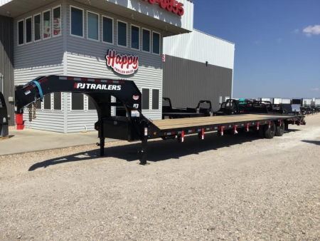 New 2026 PJ 102 x40' GN Low-Pro Air-Ride Flatbed w/ Duals - LD