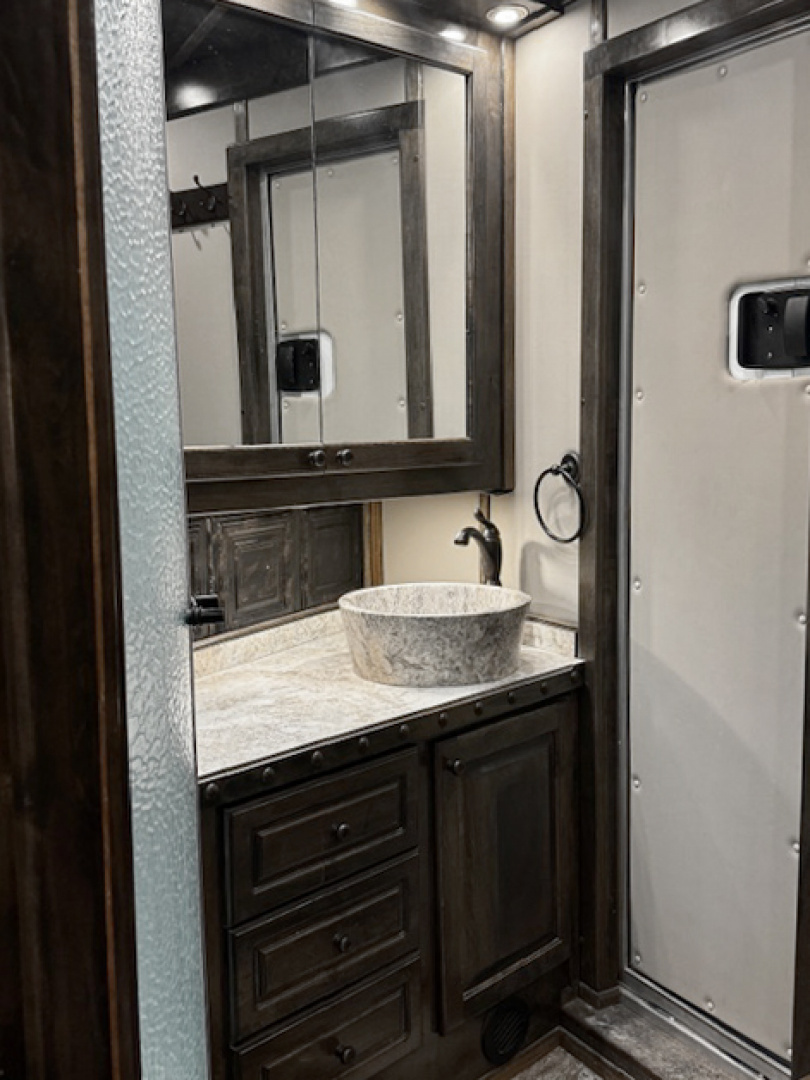 Used 2021 Bloomer 4 Horse Living Quarters Horse Trailer