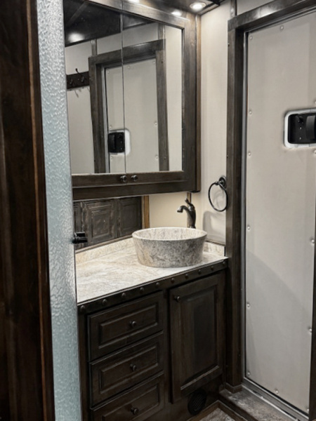 Used 2021 Bloomer 4 Horse Living Quarters Horse Trailer