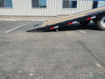 New 2025 ED 8.5x22' Power Tilt Deckover Equipment Trailer 14k