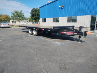 New 2025 ED 8.5x22' Power Tilt Deckover Equipment Trailer 14k