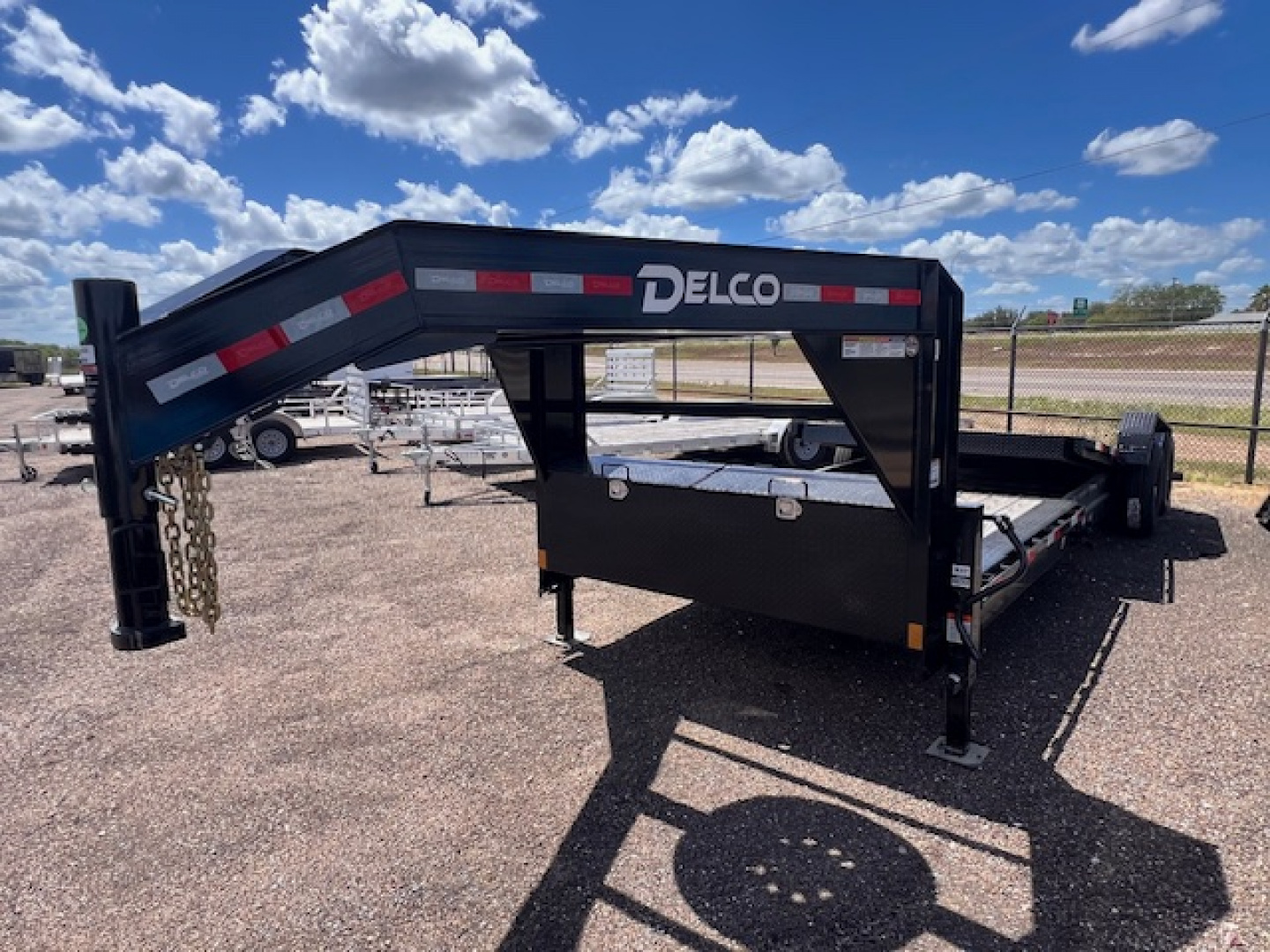 New 2025 Delco Trailers 83x24ft Gooseneck Tilt Equipment Trailer