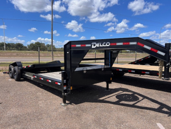 New 2025 Delco Trailers 83x24ft Gooseneck Tilt Equipment Trailer