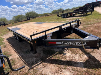 New 2026 East Texas Trailers 102x20ft Bumper Pull Flatbed Trailer 14k