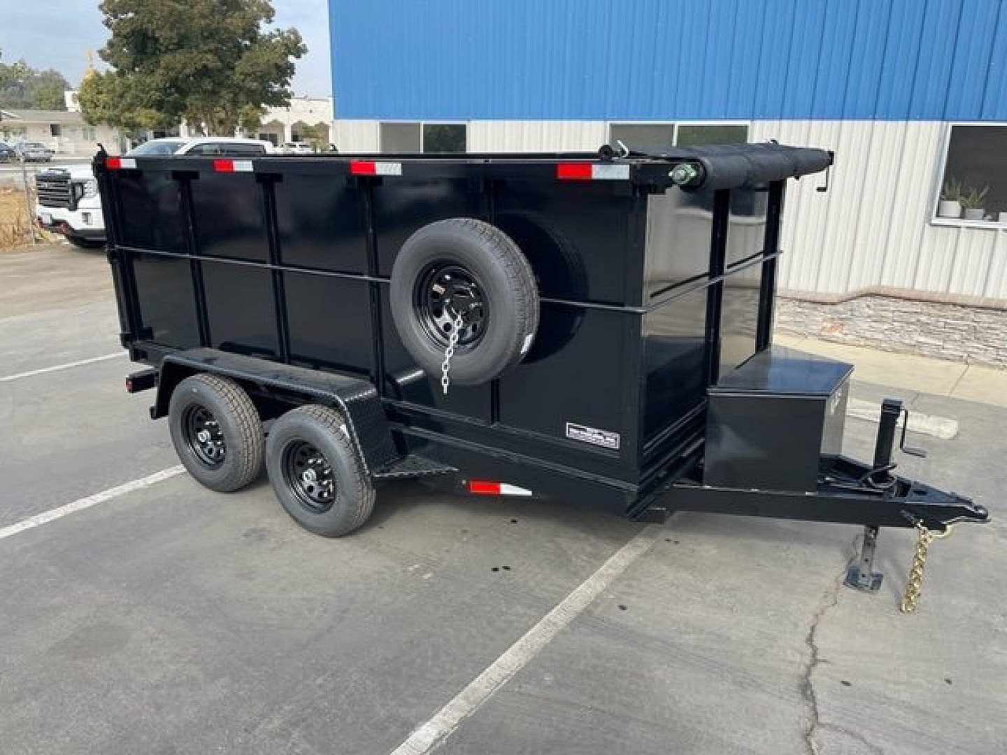 New 2025 TRU 6'x12'x4' SIngle Ram NO RAMPS Dump Trailer 10k