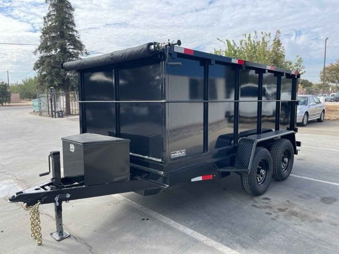 New 2025 TRU 6'x12'x4' SIngle Ram NO RAMPS Dump Trailer 10k