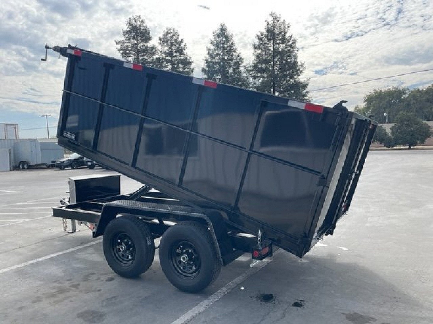 New 2025 TRU 6'x12'x4' SIngle Ram NO RAMPS Dump Trailer 10k