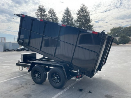 New 2025 TRU 6'x12'x4' SIngle Ram NO RAMPS Dump Trailer 10k