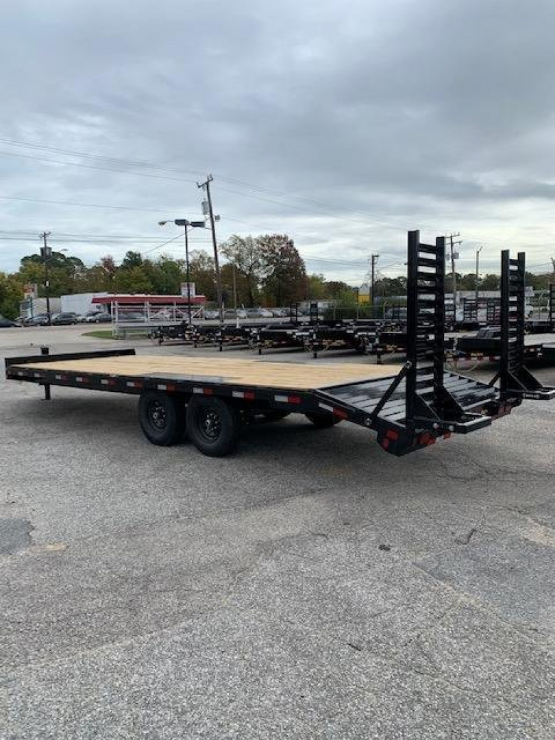 New 2026 Big Tex Trailers 24' 14OA 14K w/ Fold Up Ramps Deckover Trailer