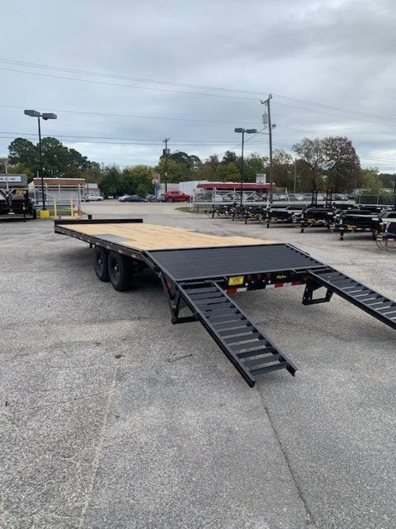 New 2026 Big Tex Trailers 24' 14OA 14K w/ Fold Up Ramps Deckover Trailer