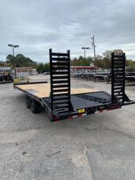 New 2026 Big Tex Trailers 24' 14OA 14K w/ Fold Up Ramps Deckover Trailer