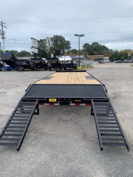 New 2026 Big Tex Trailers 24' 14OA 14K w/ Fold Up Ramps Deckover Trailer