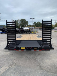 New 2026 Big Tex Trailers 24' 14OA 14K w/ Fold Up Ramps Deckover Trailer