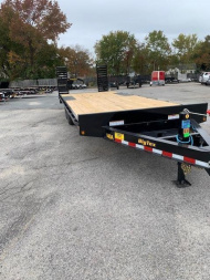 New 2026 Big Tex Trailers 24' 14OA 14K w/ Fold Up Ramps Deckover Trailer