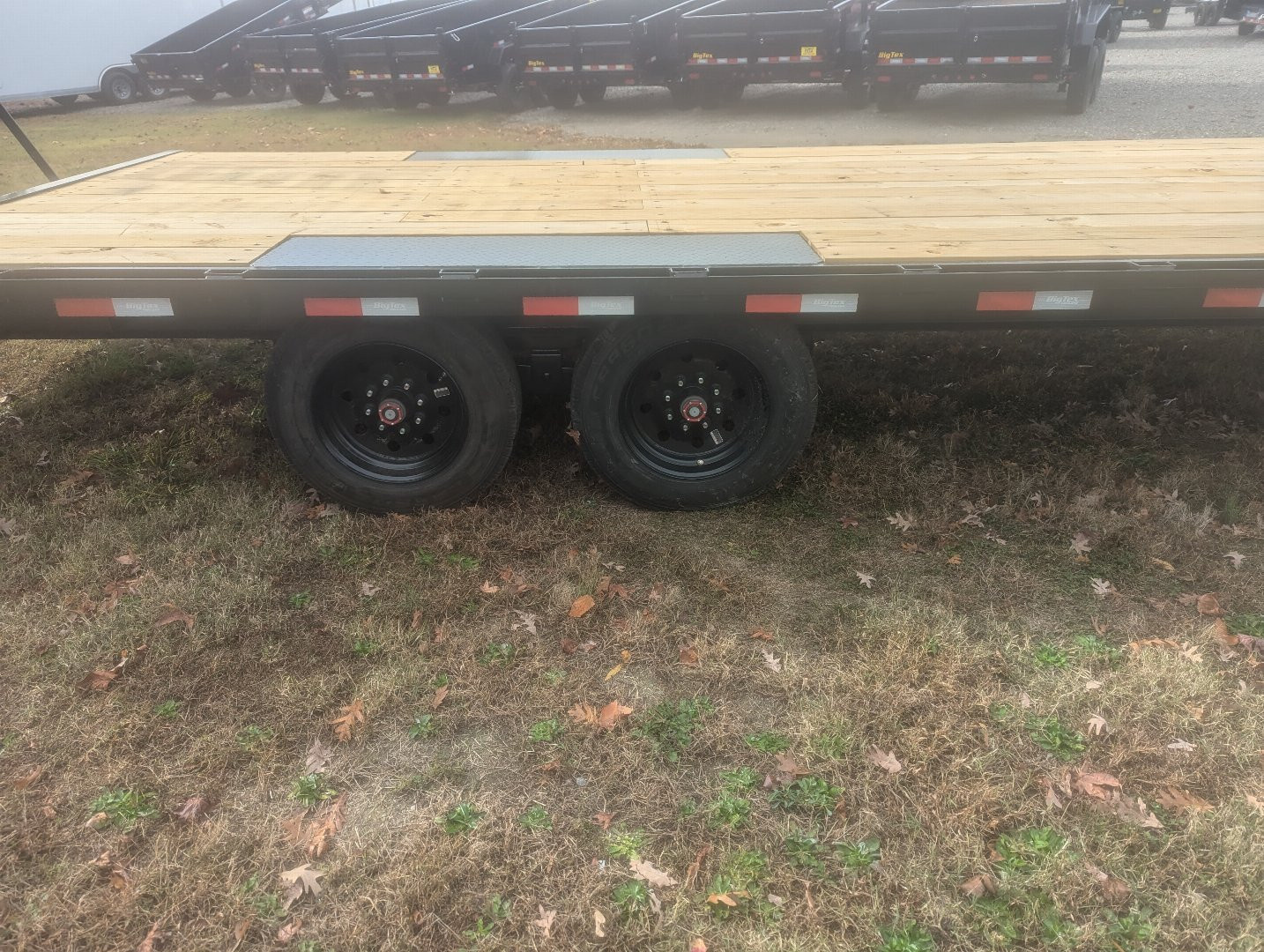 New 2026 Big Tex 24' 16OA 17.5K Flat Bed Trailer w/ Fold Up Ramps