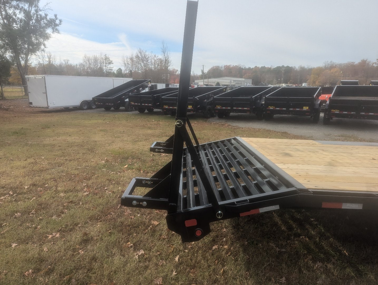 New 2026 Big Tex 24' 16OA 17.5K Flat Bed Trailer w/ Fold Up Ramps