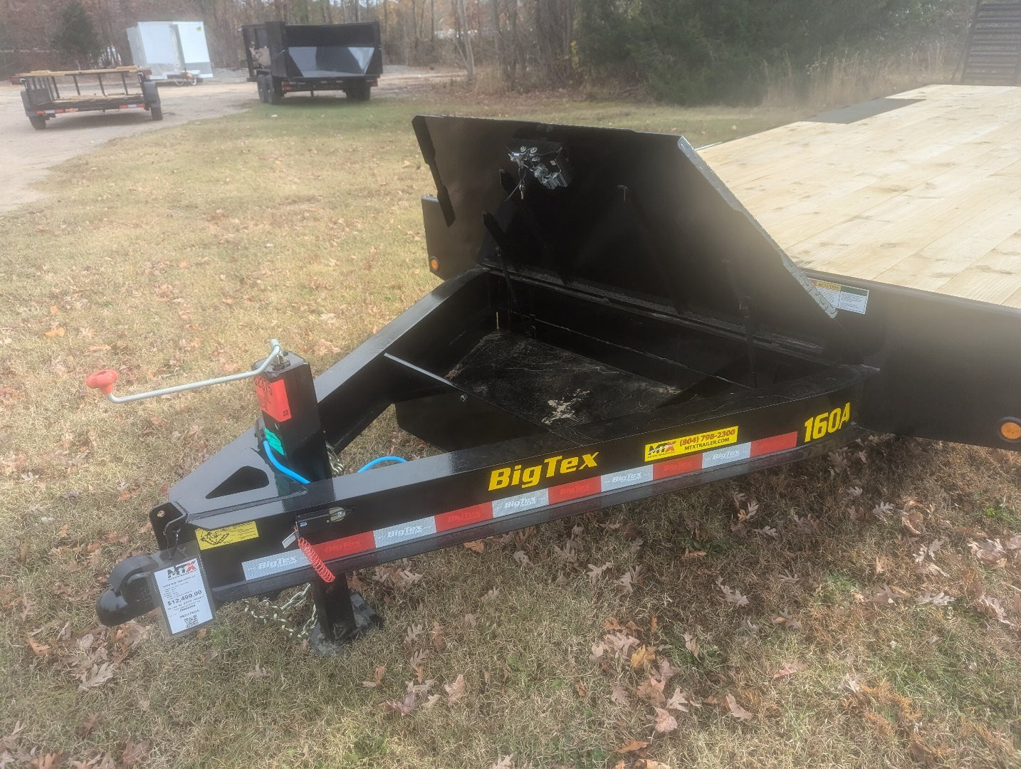 New 2026 Big Tex 24' 16OA 17.5K Flat Bed Trailer w/ Fold Up Ramps