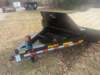 New 2026 Big Tex 24' 16OA 17.5K Flat Bed Trailer w/ Fold Up Ramps