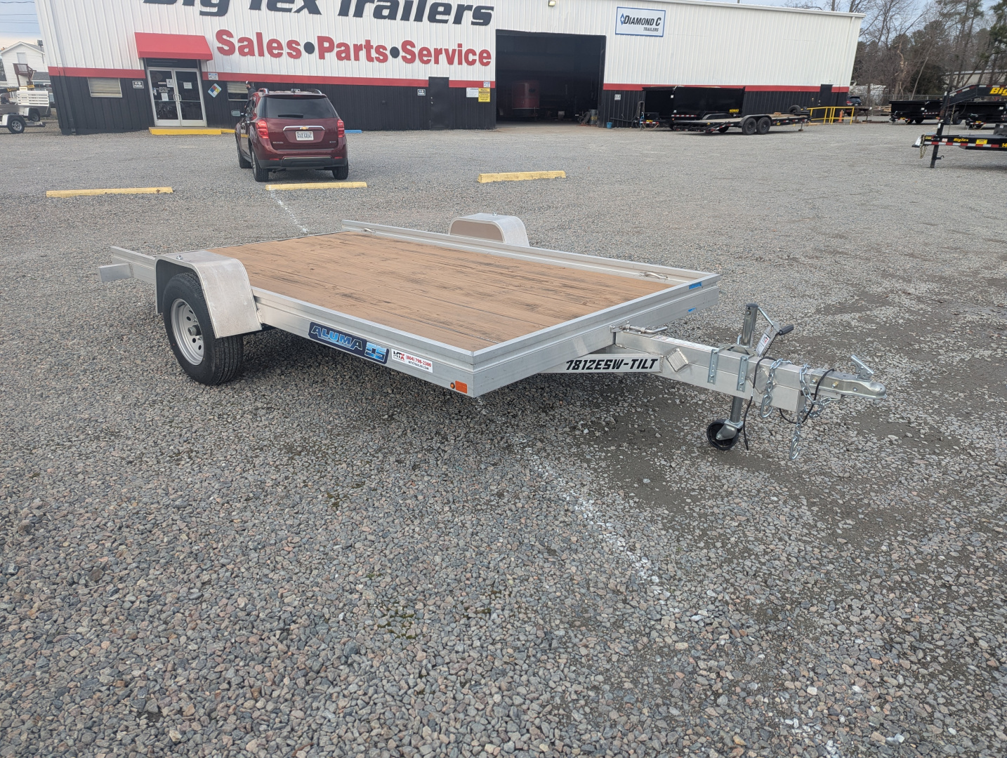 New 2024 Aluma 7812ESW-Tilt Utility Trailer