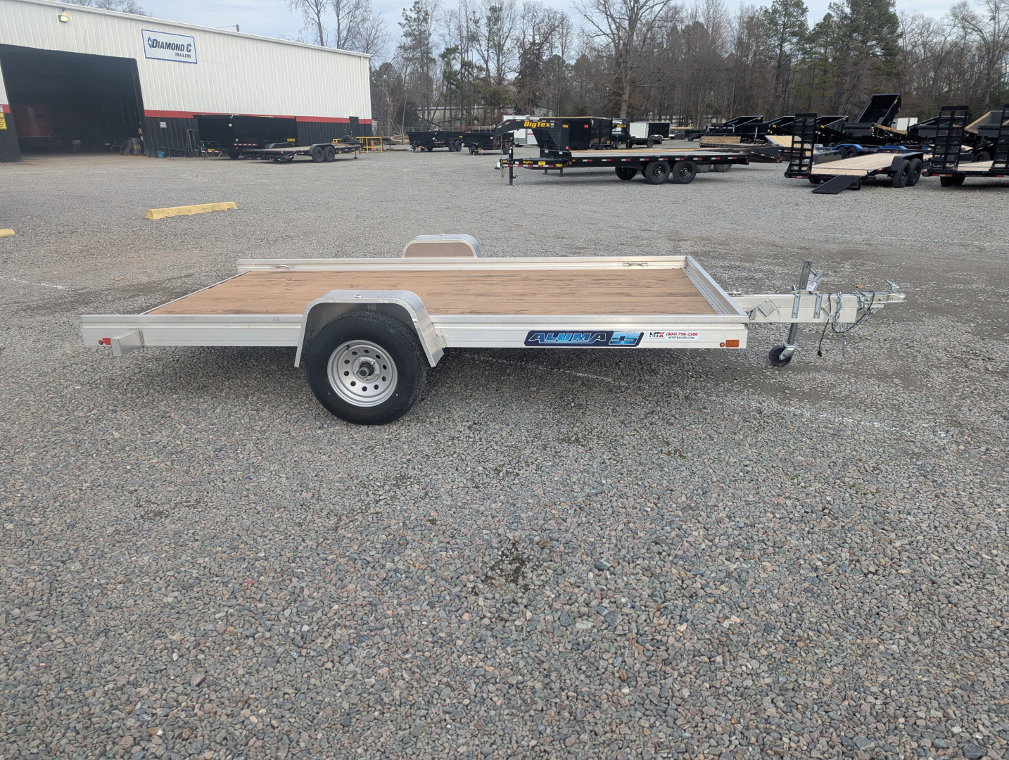 New 2024 Aluma 7812ESW-Tilt Utility Trailer
