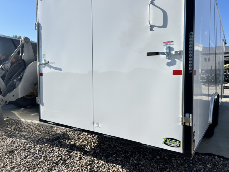 New NEW 2026 AERO 8.5x20 +2’V, 7’ TALL, QUALITY Enclosed Rear Ramp Car Hauler Cargo Trailer