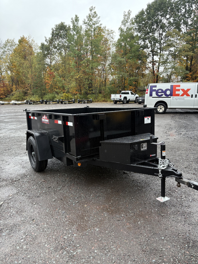 New 2025 Cross Country Manufacturing 5x8 6K Dump Trailer with Standard Tailgate