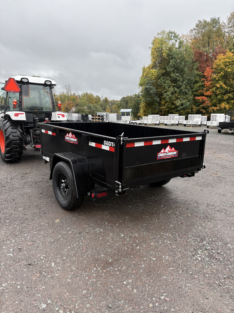 New 2025 Cross Country Manufacturing 5x8 6K Dump Trailer with Standard Tailgate