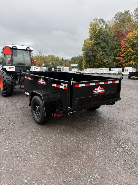 New 2025 Cross Country Manufacturing 5x8 6K Dump Trailer with Standard Tailgate