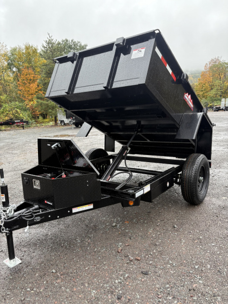 New 2025 Cross Country Manufacturing 5x8 6K Dump Trailer with Standard Tailgate