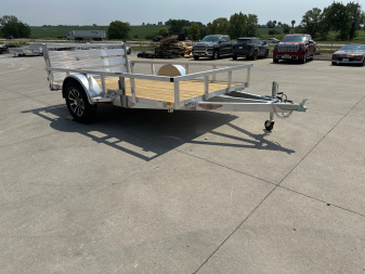 New 2026 H&H Aluminum 76 x10' 3k Rail Side Utility Trailer