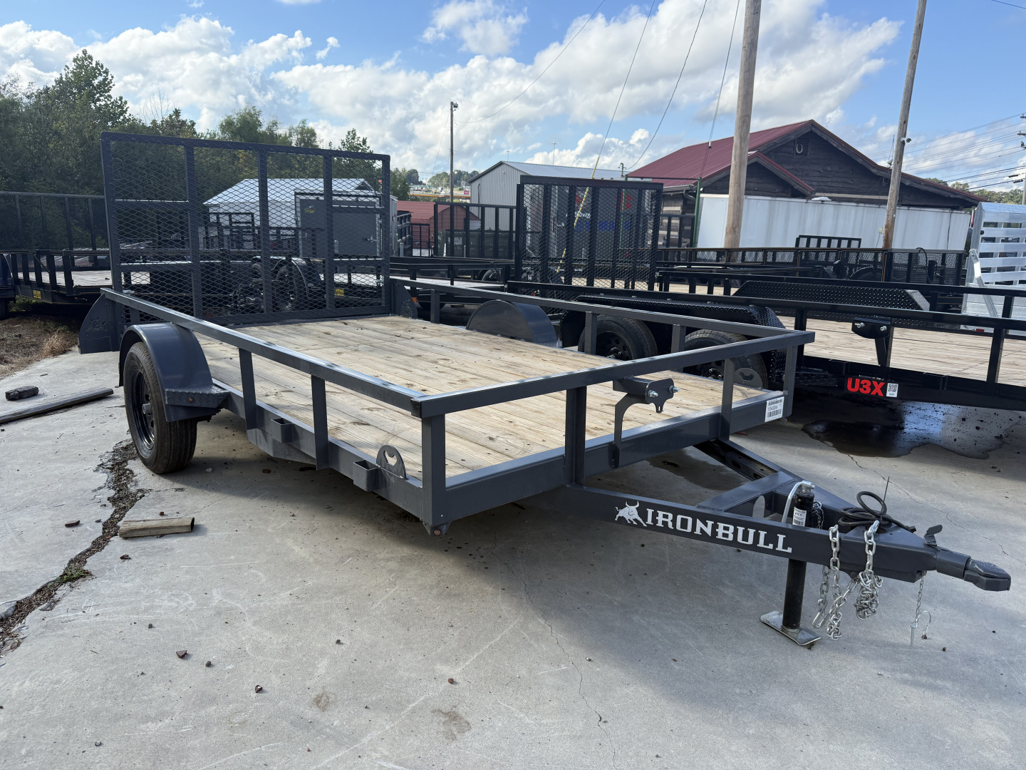 New 2026 Iron Bull UTB 83X12 UTILITY, FOLD FLAT GATE Utility Trailer