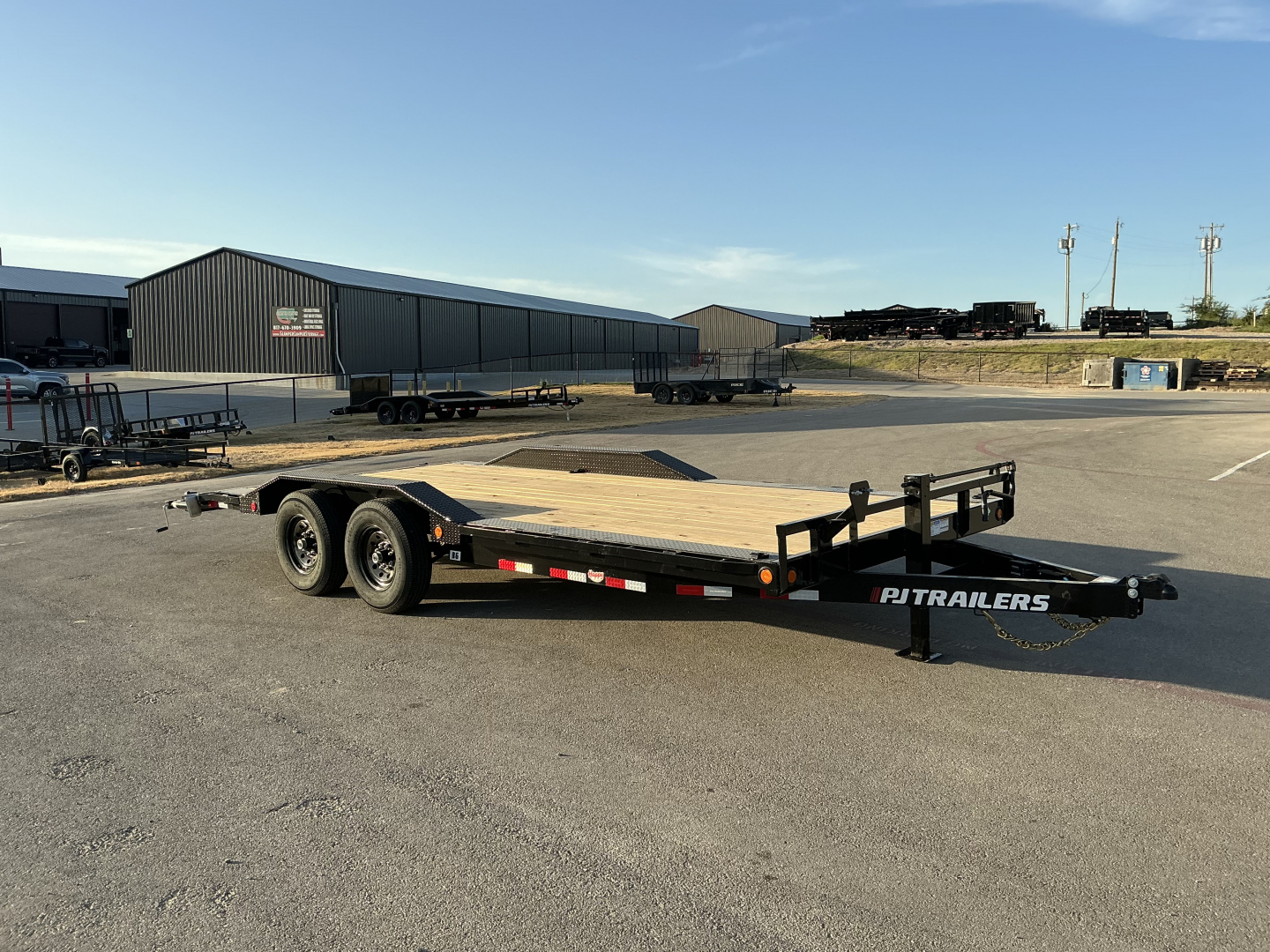 New 2026 PJ 102"x20' Super-Wide Equipment Trailer – B6