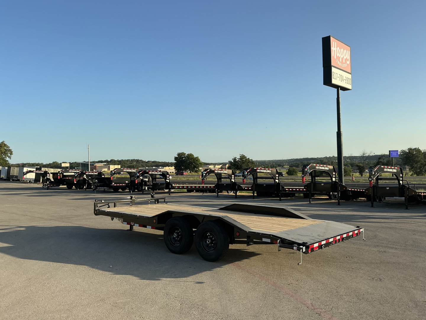 New 2026 PJ 102"x20' Super-Wide Equipment Trailer – B6