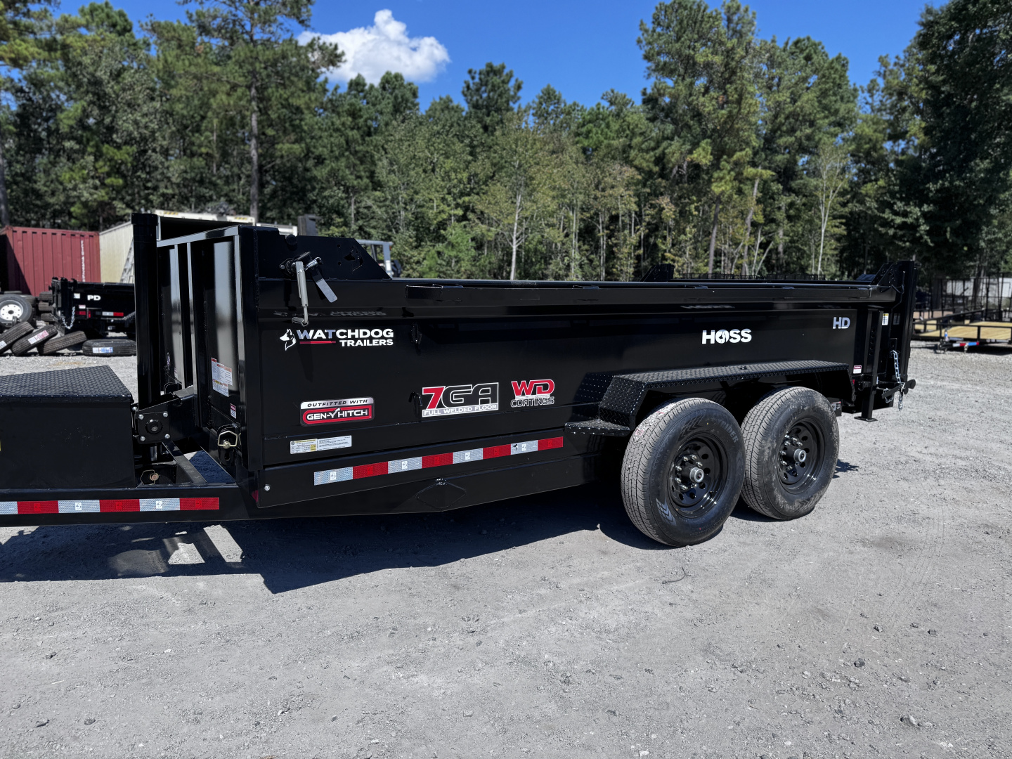 New Watchdog Hoss 7x14 14K Telescoping Front Lift Dump Trailer