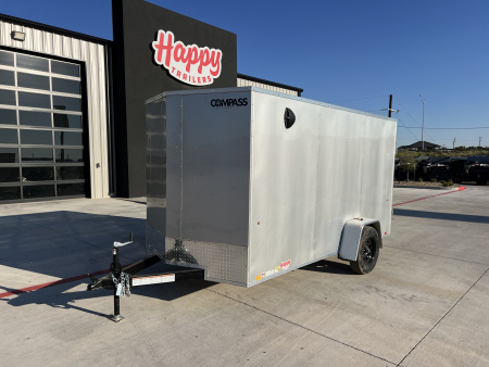 New 2026 Compass 6'x12' Enclosed Cargo Trailer - Indigo DLX