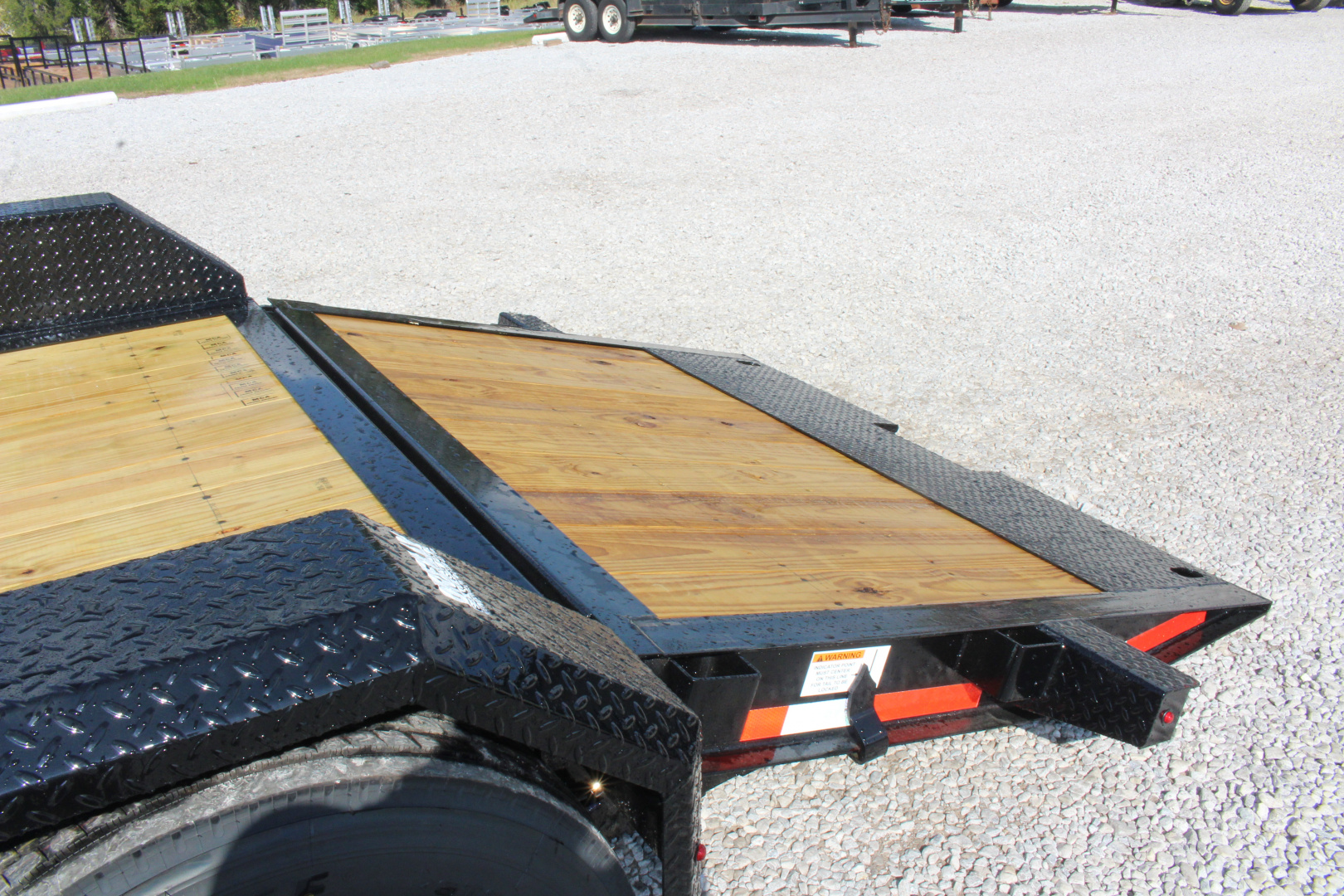 New 2026 Moritz 7' x 14' + 6' Low Pro - Hydraulic Power Tail - Equipment Trailer - 16000# GVW