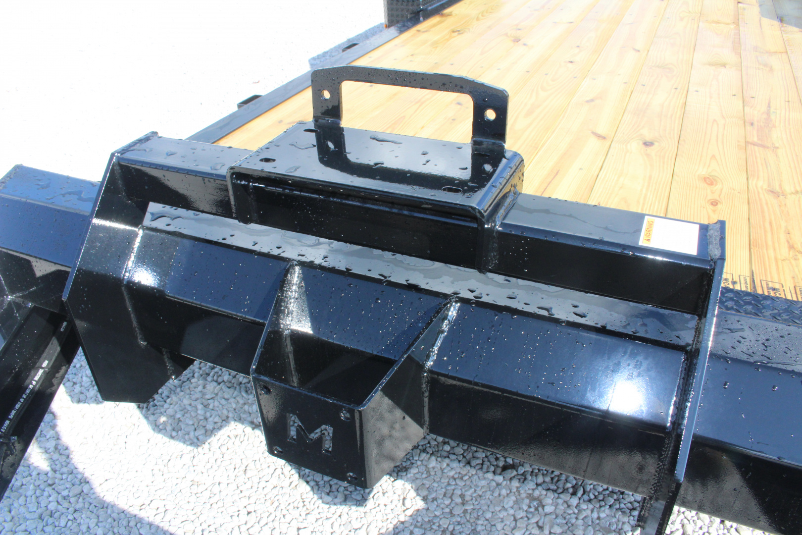 New 2026 Moritz 7' x 14' + 6' Low Pro - Hydraulic Power Tail - Equipment Trailer - 16000# GVW