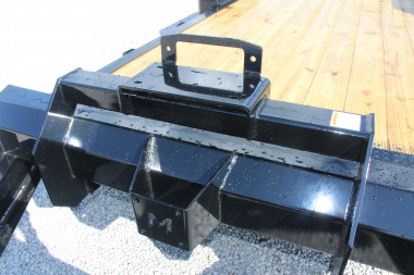 New 2026 Moritz 7' x 14' + 6' Low Pro - Hydraulic Power Tail - Equipment Trailer - 16000# GVW